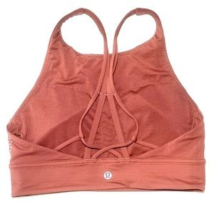 Lululemon X SoulCycle Highneck Ride & Reflect Sports Bra 6 in Adobe Dust